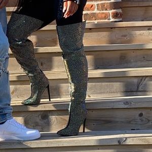 Heeled Knee High Boots